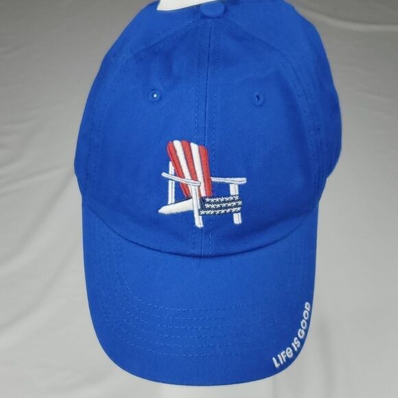 NEW Life Is Good Martha's Vineyard Hamptons Montauk American ADIRONDACK HAT NWT - Picture 2 of 8